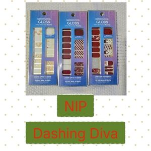 Gloss Gel Nail Strips - NEW Lot Of 3